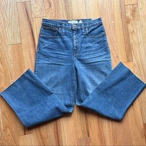 NWT Madewell Flare & Wide Leg Blue Jeans